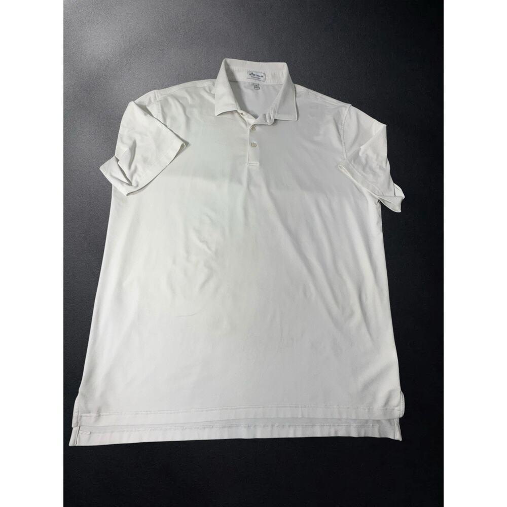 Peter Millar Summer Comfort Men’s Size XL Polo Shirt White Golf